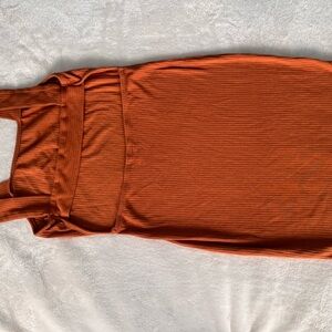 Burnt Orange knit dress